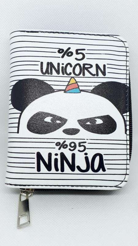 Unicorn Ninja Panda Cüzdan